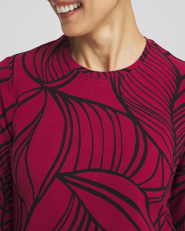 Zenergy UPF Leaf Print Tee - image 4